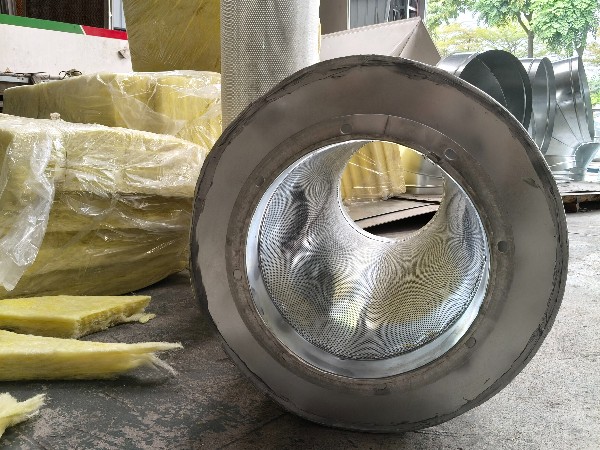 风管消音器304不锈钢/镀锌风机出口消音箱工业管道降噪